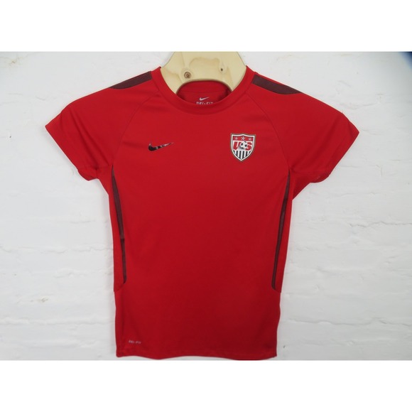 Nike Tops - United States Soccer Jersey Womens Med Red Nike Training Top USA National Team